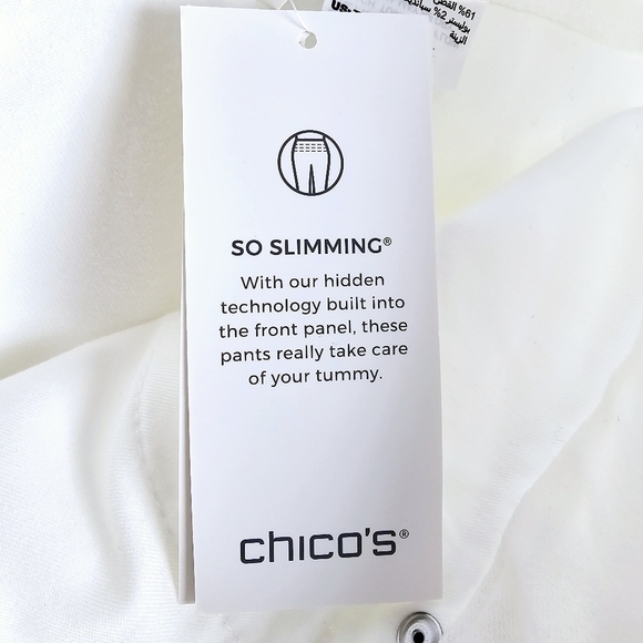 Chico's #570258018 So Slimming White Girlfriend Ankle Jeans NWT - Picture 8 of 16
